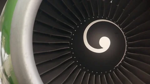 Airplane engine Stock Footage 73415381