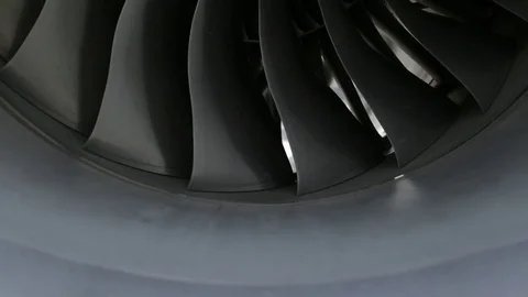 Airplane engine Stock Footage 77099821