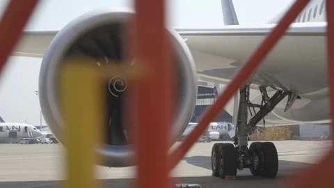 Airplane engine Stock Footage 77101364