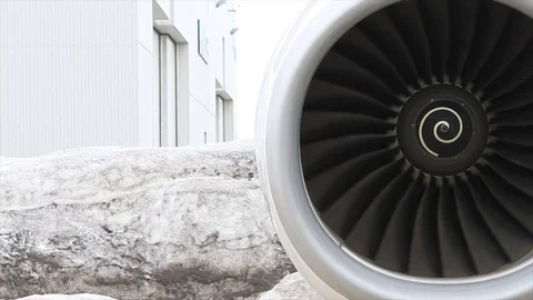 Airplane engine Stock Footage 104229090