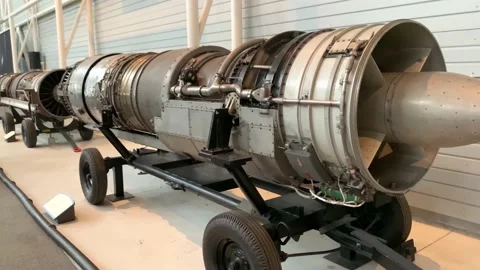 Airplane Engine Stock Footage 135949575