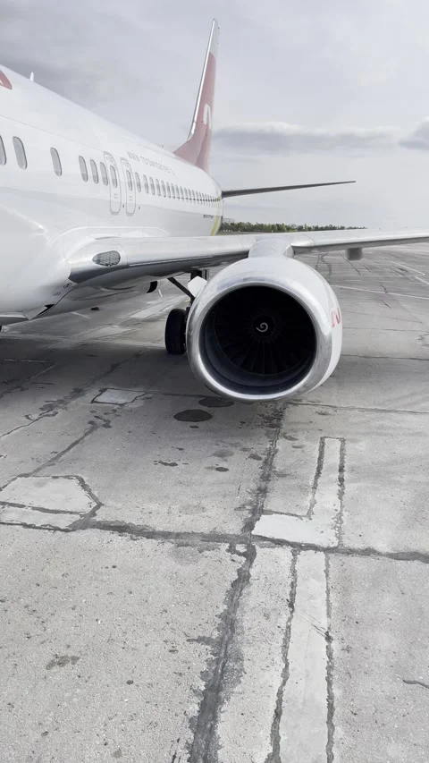 Airplane engine Stock Footage