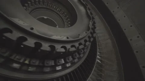 Airplane engine parsing Stock Footage 164475344