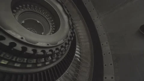 Airplane engine parsing Stock Footage 164475395
