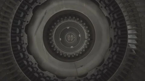 Airplane engine parsing Stock Footage 164475434