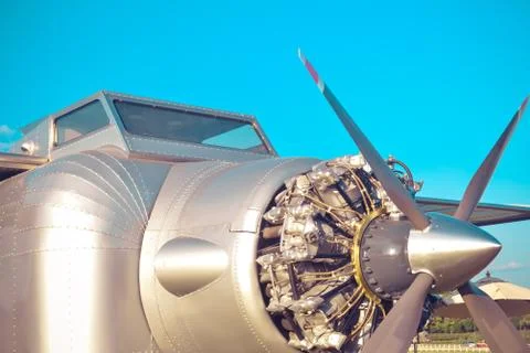 Airplane engine Stock Photos