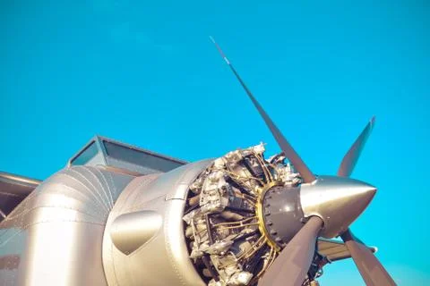 Airplane engine Stock Photos