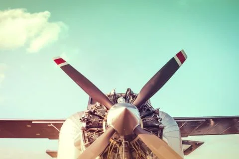 Airplane engine Stock Photos