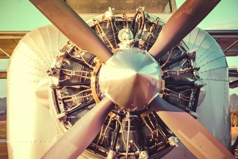 Airplane engine Stock Photos
