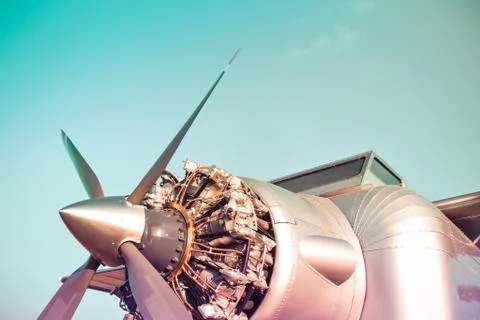 Airplane engine Stock Photos