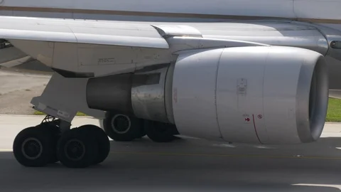 Airplane Engine Turbine Power Technology Video stock 88614211