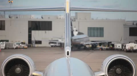 Airplane engines Video stock 8854154