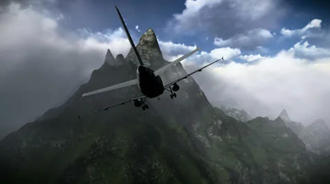 Airplane falling Stock-Footage 24675043