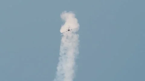 Airplane falling over Stock Footage 56035335