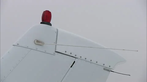 Airplane Fin Simulation Flying Through Clouds HD Video Video stock 24649917