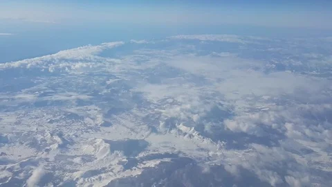 Airplane flight above the clouds Video stock 71200567