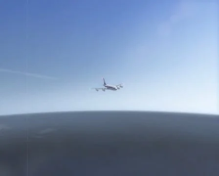 Airplane in flight Видео 992855