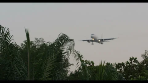 Airplane Flight Stock Footage 37055838