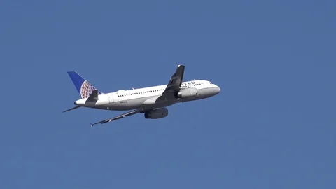 Airplane in Flight Stock Footage 127869655