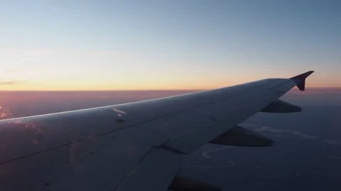 Airplane in flight Stock Footage 208122497