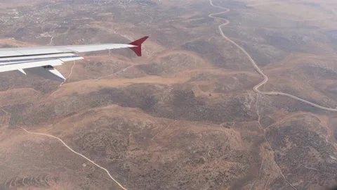 Airplane flight. Going for landing Stock Footage 156654795