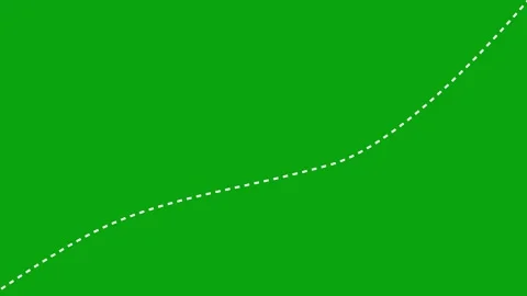 Airplane flight route with dash line moving animation. Vidéo 336859281