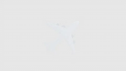 Airplane flight silhouette icon animated Stock Footage 315212074