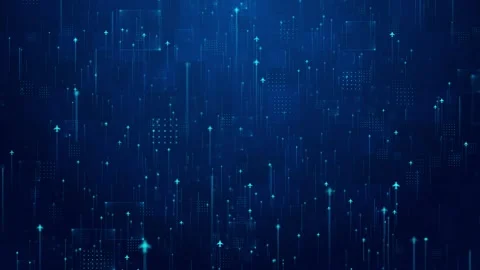 Airplane flight tracking visual blue glowing arrows, vertical route lines, and a Stock Footage 340549622
