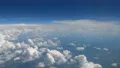 The airplane flighting above the land. time lapse 4k or 4k+ Resolution