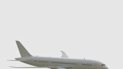 Airplane Fly Up with Dramatic Light Flare (4K) Video stock 201998044