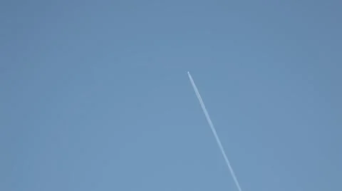 Airplane fly high Stock Footage 46127727