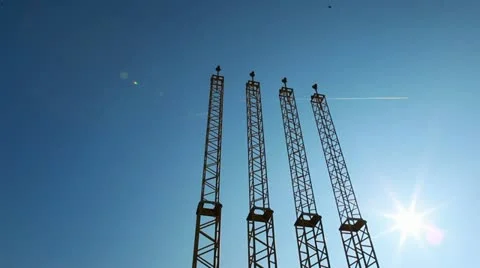 Airplane fly over backlight Stock Footage 10847282