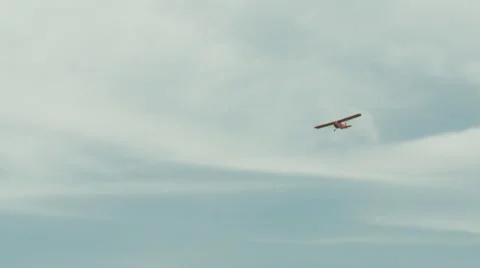 Airplane Fly Over Stock Footage 47136541