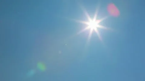 Airplane fly over with sun2 Stock Footage 10844933