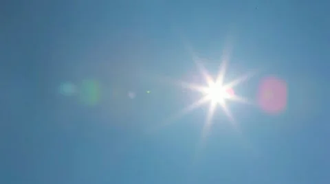 Airplane fly over with sun3 Stock Footage 10844946