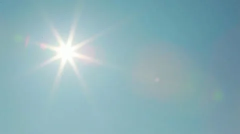 Airplane fly over with sun7 Stock Footage 10847283