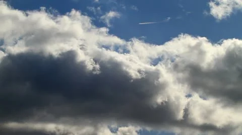 Airplane flying above the clouds. Stock Footage 10839989