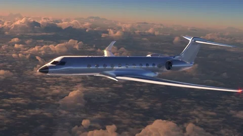 Airplane flying above the clouds Stock Footage 170651141