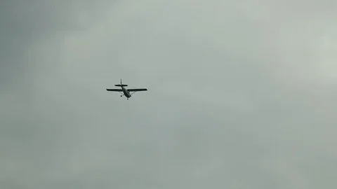 Airplane flying away Stock Footage 101988733