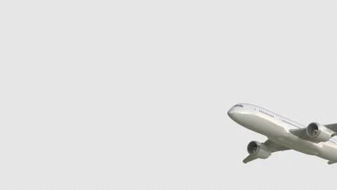 Airplane Flying from Below (4K) Stock Footage 201998042