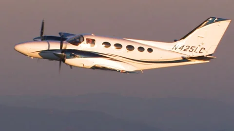 AIRPLANE FLYING CLOSEUP Stock Footage 52553818