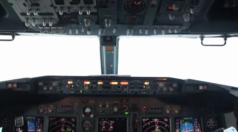 Airplane flying in the clouds Stock Footage 35303238