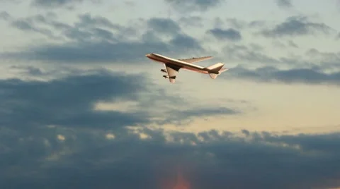 Airplane flying 動画素材 8519748