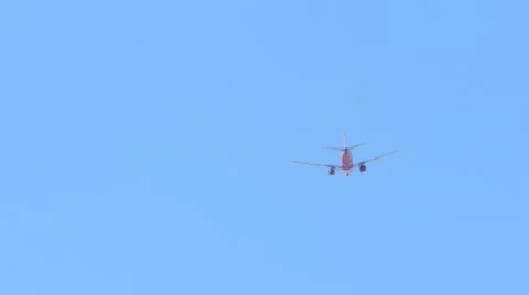 Airplane Flying Stock Footage 48466891