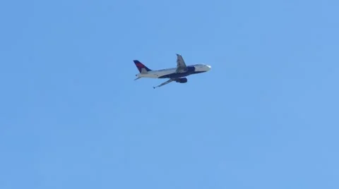 Airplane Flying Stock Footage 48468911