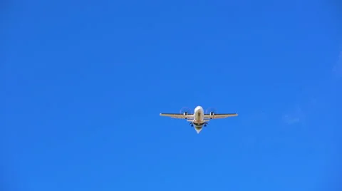 Airplane Flying Stock Footage 52402741