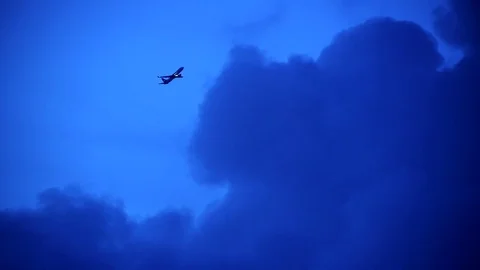 Airplane Flying Up Stock Footage 79607515