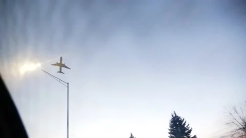 Airplane flying Stock Footage 232871638