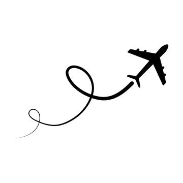 Airplane flying icon. Illustrazione stock