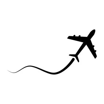 Airplane flying icon. Stock Illustration